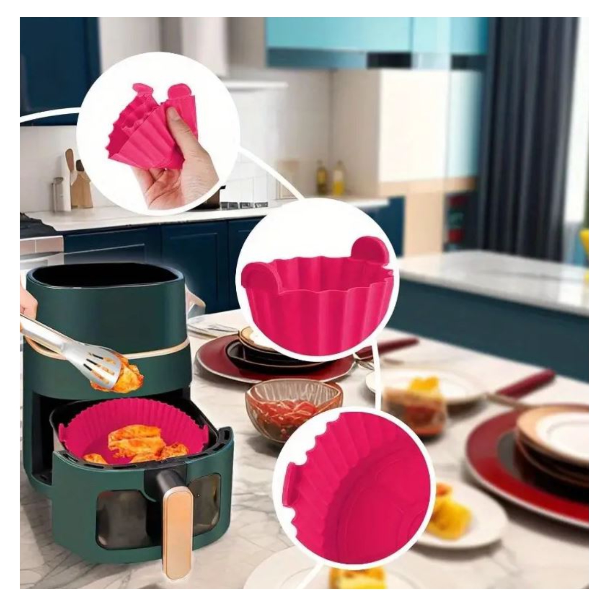 Miniatura 4 de moldes de silicona por 6 para freidora